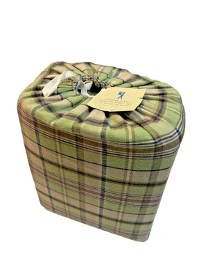 Pottery Barn Kids Cooper 格子法兰绒床单套装双 100% 棉全新全新带标签 — 第 1/3 张图片