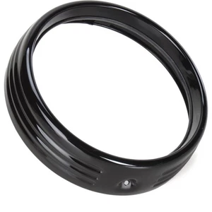Kuryakyn Gloss Black 7 in. Headlight Trim Ring - 6916 - Picture 1 of 3