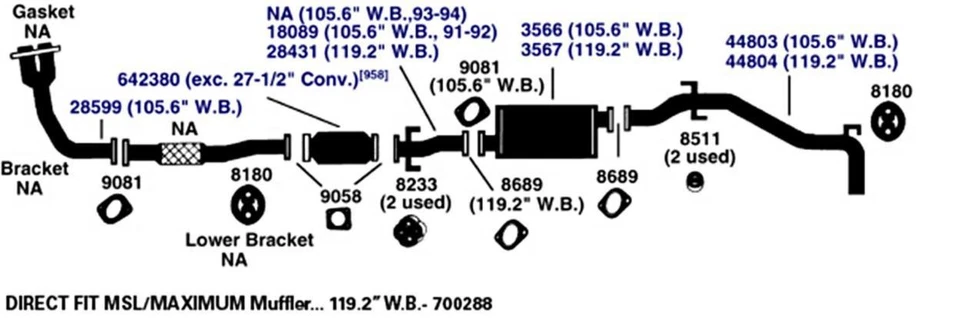 Silenciador de escape para Infiniti QX56 2007-2010 5,6 L V8 GAS DOHC Foto 1 de 4