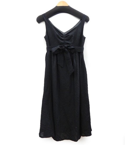 Abito Burberry Blue Label senza maniche misto lana nero taglia 38