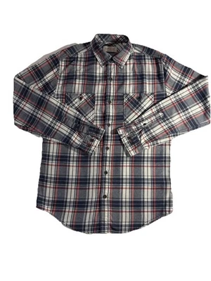 Weatherproof Vintage Men’s Plaid Flannel Shirt Blue Red White Size Small - Image 1 of 4