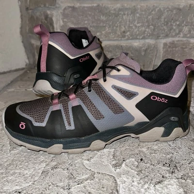 Mint Oboz A3 Arete Waterproof Corduva Purple Black Trail Shoes Sneakers 9 Women - Image 1 of 4