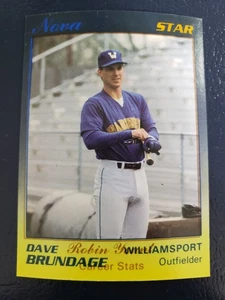 Dave Brundage Williamsport Robin Yount ÜBERDRUCK 1989 Star Company FEHLER RAR! - Bild 1 von 3