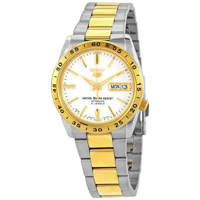 Reloj Seiko 5 Automático Esfera Blanca SNKE04J1 Foto 1 de 3