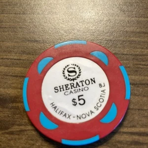 $5 Sheraton casino chip canada rare Halifax Nova Scotia - Picture 1 of 2