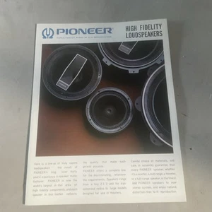 Vintage Original Pioneer High Fidelity Loudspeakers Catalogue Specs Brochure ad - Bild 1 von 8