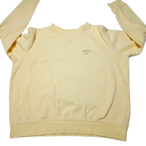Vintage EP Pro Sweater Womens Medium Yellow Cotton Lady Golf 90's  - Picture 1 of 7