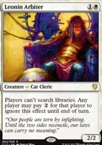 Leonin Arbiter - Commander 2017 #064/309 MTG Magic The Gathering - Image 1 of 1