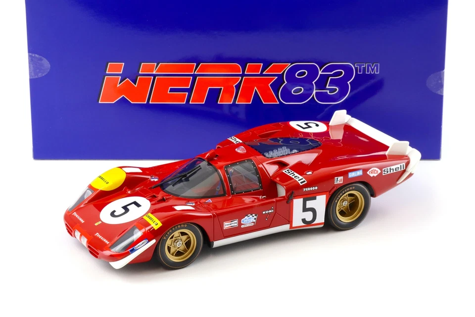 1/18 WERK83 - FERRARI - 512S 5.0L V12 LONG TAIL TEAM SEFAC SPA FERRARI W18053001
