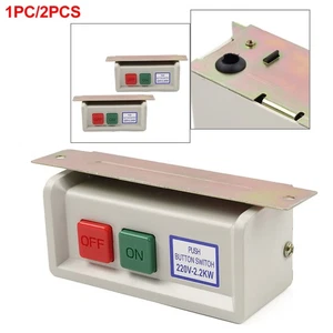 Interruttore accensione e spegnimento a pulsante per motore macchina da cucire industriale 220 volt - Foto 1 di 1