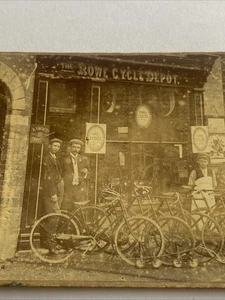 CYCLE-CDV-THE ROWE CYCLE DEPOT. F. WRIGHT FOTÓGRAFO MARCH CAMBS. 104mm X 64mm - Imagen 1 de 13
