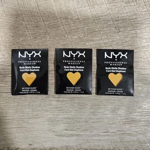 LOT OF 3 NYX Nude Matte Eye Shadow Refill - Sealed NMS31 Cougar Yellow Color - Picture 1 of 3