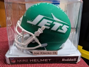 New York Jets handsigniert signed Mini Helm Coa Joe Klecko mit seltener Aufschrift - Bild 1 von 4