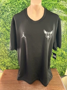 2018 NBA Charlotte Hornets Basketball Black Short Sleeve Side Zip 3XLT Shirt - Picture 1 of 5