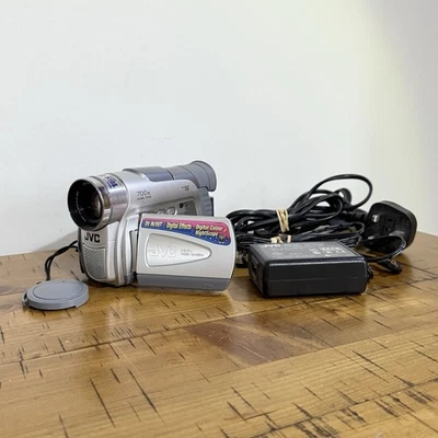 JVC GR-D31EK Handheld MiniDV Camcorder Silver Tested With Charger - Need Battery - Image 1 of 4