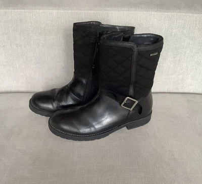 Start Rite Black Waterproof Boots Aqua-Rite EU 35F UK 2.5F - Image 1 of 4