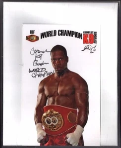 Cornelius Bundrage K9 Foto 5x8" IBF Champion Detroit Boxer SIGNIERT/AUTOGRAMM - Bild 1 von 3