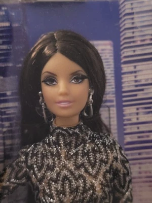 The Barbie Look City Shine Glitter Dress Brunette Black Label Collector Edition - image 1 of 4