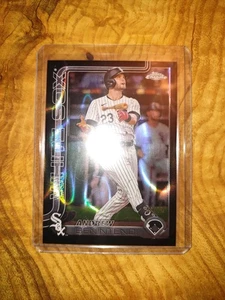 2025 Topps Chrome Andrew Benintendi BLACK LAVA REFRACTOR 04/10 CHICAGO WHITE SOX - Picture 1 of 2