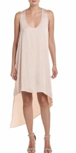 Neu mit Etikett BCBG MaxAzria CANDY High/Low Satin Etuikleid nacktes Pink XS 178,00 $ - Bild 1 von 9