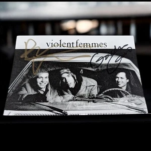 Violent Femmes Brian Ritchie Gordon Gano Rare Signed Autograph Photo 4x6" - Picture 1 of 7