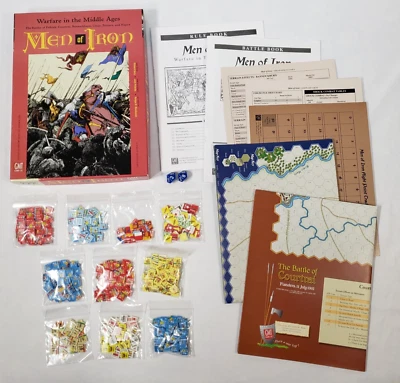 Men Of Iron Board Game Complete GMT Warfare in the Middle Ages Military History - Image 1 of 4