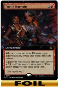 1x - Poetischer Einfallsreichtum - FOLIE ERWEITERTE KUNST - Die verlorenen Höhlen von Ixalan - Neuwertig MTG - Bild 1 von 1