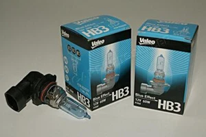 HB3 Halogen Bulbs VALEO Xenon Effect Blue Color 12V 60W P20d 2psc - Picture 1 of 2
