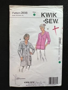 Chaquetas faltantes con patrón de costura Kwik 2898 talla XS-XL FF SIN CORTAR - Imagen 1 de 2