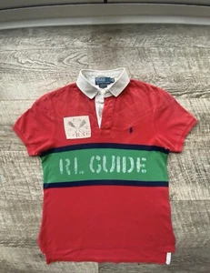 Ralph Lauren seltenes Vintage Rugby Shirt RI Guide Einzelhandel £100+  - Bild 1 von 9