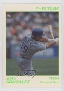 1991 Star The Future /1000 Juan Gonzalez #9