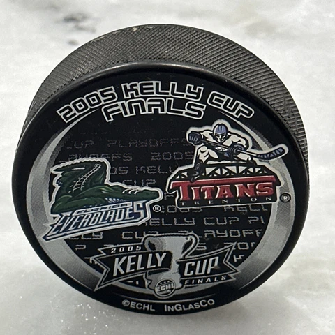 Echl 2005 Kelly Cup Finals Everblades vs Titans Limited Production Puck Cover