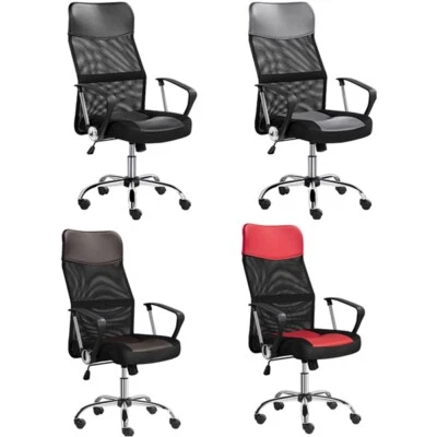 YAHEETECH Bürostuhl Schreibtischstuhl Drehstuhl Chefsessel Computerstuhl Mesh Netz Stuhl