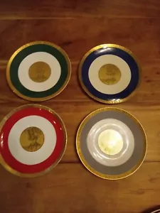 Judah Touro Society Touro infirmary plates set of Four Limited Edition RARE - Picture 1 of 10