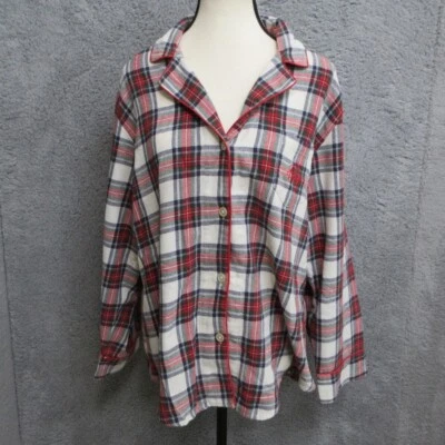 Ralph Lauren LRL Conjunto de Pijama Mujer XL Rojo Camisa a Cuadros Pantalón Preppy Ivy League Foto 1 de 4