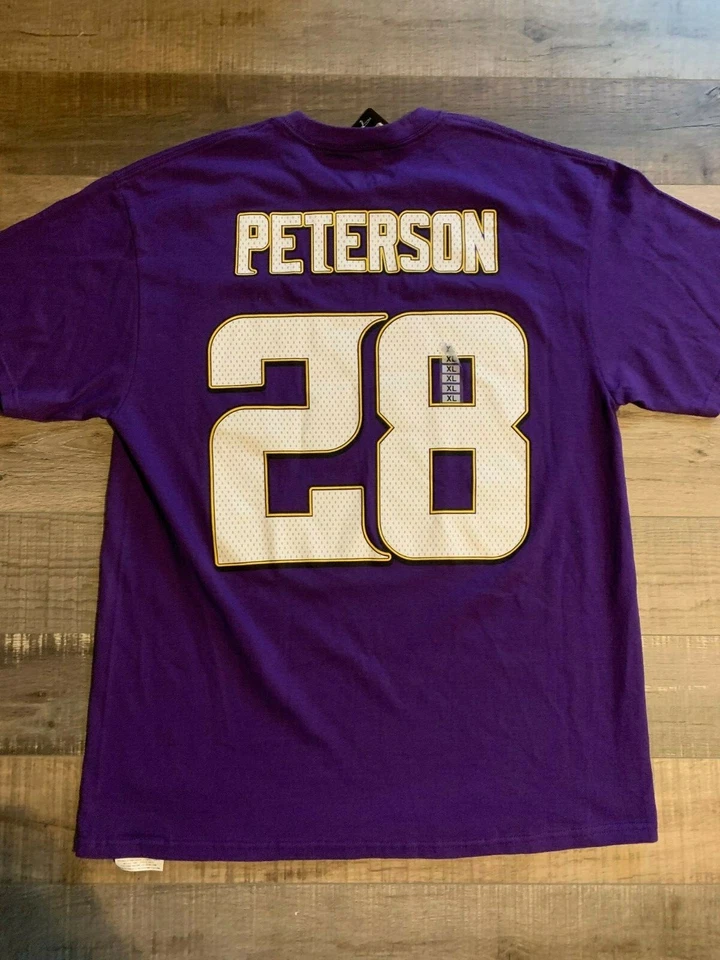 Camisa Jersey Adrian Peterson Minnesota Vikings #28 Talla XL NUEVA CON ETIQUETA MAJESTUOSA Foto 1 de 4