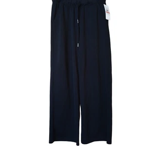 Gaiam Uptown Lounge Women's Small Black (Tap Shoe) Wide Leg Casual Pants NEW - Picture 1 of 3
