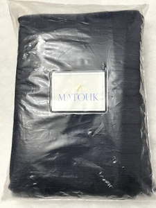 Copriletto Matouk King Blu Augusta Navy Arredamento Casa Lusso Silenzioso - Foto 1 di 12