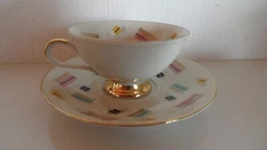 Mokkatasse mit UT, 50iger Jahre, Golddekor, Mitterteich Bavaria Rockabilly - Bild 1 von 3