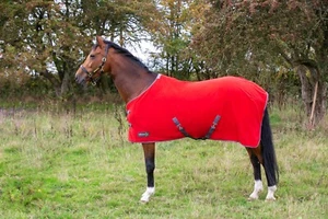 "HY StormX Original Snug Vlies Reisekühler Pferd Pony Teppich | rot | 4'6"" - 7'3"