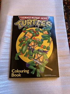 VINTAGE Teenage Mutant Hero Turtles TMNT Colouring Book 1989 Mirage Studios - Picture 1 of 1