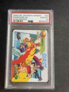1998 Pokémon P.M Japanese Bandai Team Rocket & Others Cardass Vending PSA 10 - Picture 1 of 1
