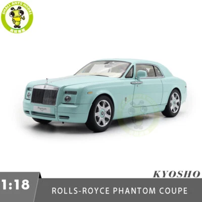 1/18 Rolls-Royce Phantom Coupe Kyosho 08862TBL Green Diecast Model Car - Image 1 of 4