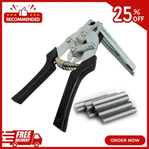 Type M Hog Nail Ring Pliers Kit with 2400 Pcs M Clips for Fence Fastening,Uphols - Picture 1 of 24
