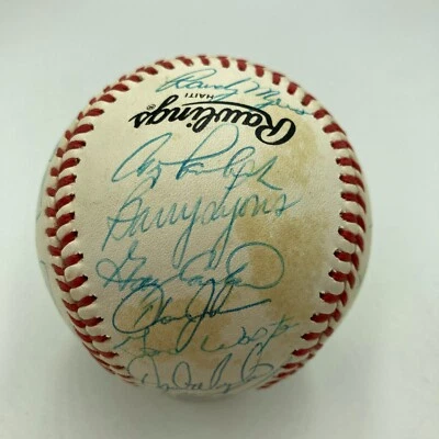 1987 New York Mets Team Signed National League Baseball Gary Carter JSA COA - Image 1 of 4
