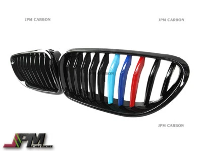 Rejilla delantera negra brillante tricolor estilo P M para BMW F06 F12 F13 12-16 serie 6 Foto 1 de 3