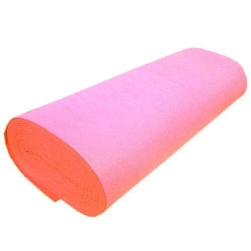 PINK ACRYLIC FELT-72” WIDE-SCHOOL CRAFT-POKER TABLE FABRIC-SOLD BY YARD. - Image 1 of 1