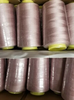 50 Spools Opera Mauve Color Serger Sewing Machine Thread T27  S/2 100% Polyester - Image 1 of 4