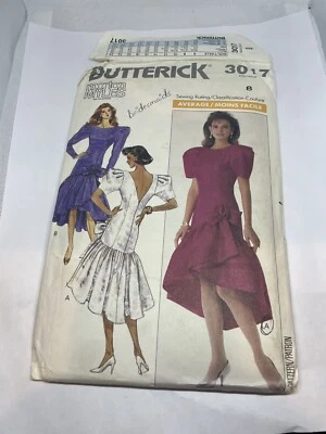 Butterick 3017 UNCUT Sewing Pattern Size 8 Vintage Morton Myles - Image 1 of 2