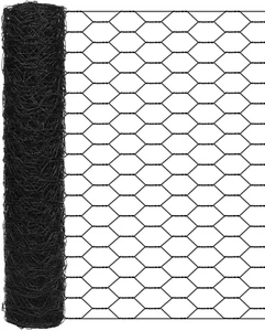 Garden Poultry Black Chicken Wire - 16.5 '' × 157 '' Chicken Wire for Crafts, Ga - Picture 1 of 7